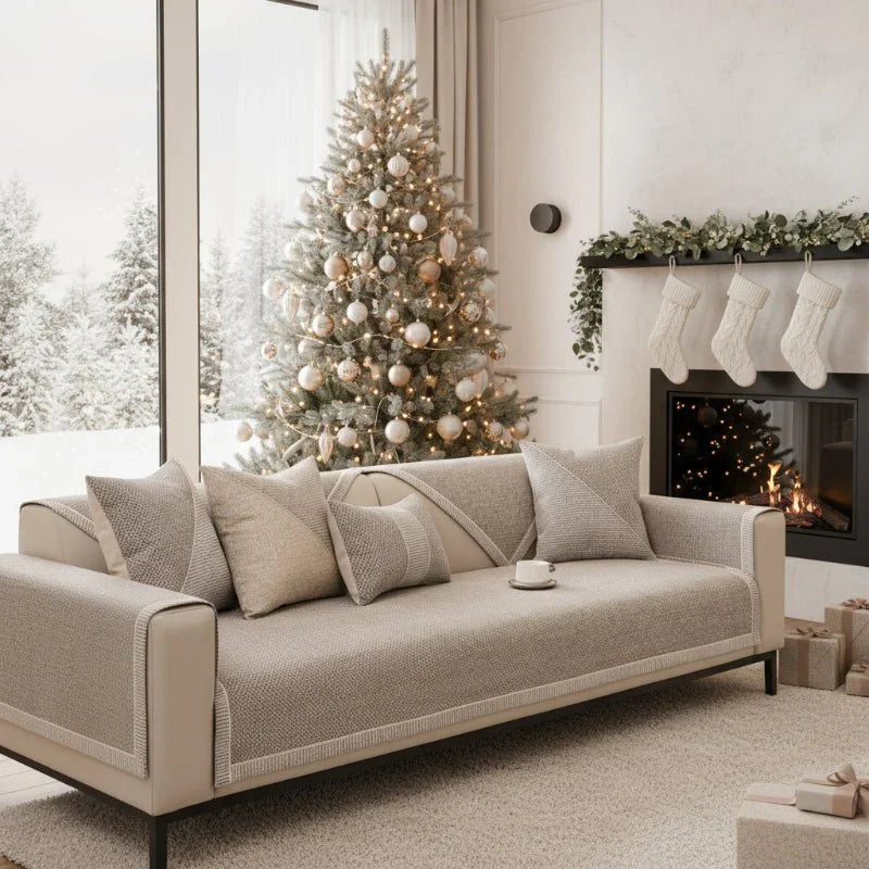 All-Season Non-Slip Cotton-Linen Sofa Cover