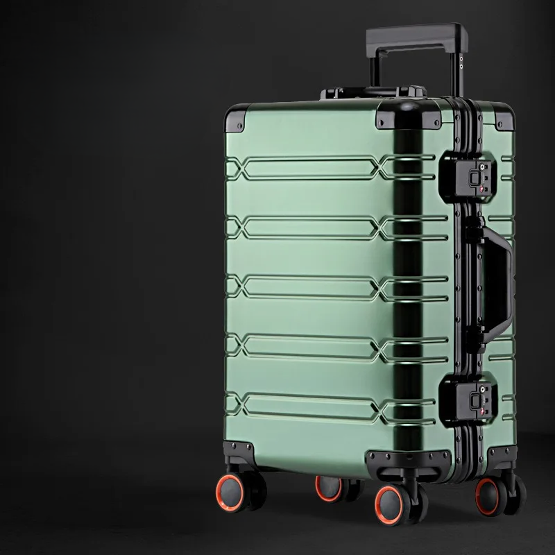 Aluminum Suitcase with TSA Lock and Silent Wheels