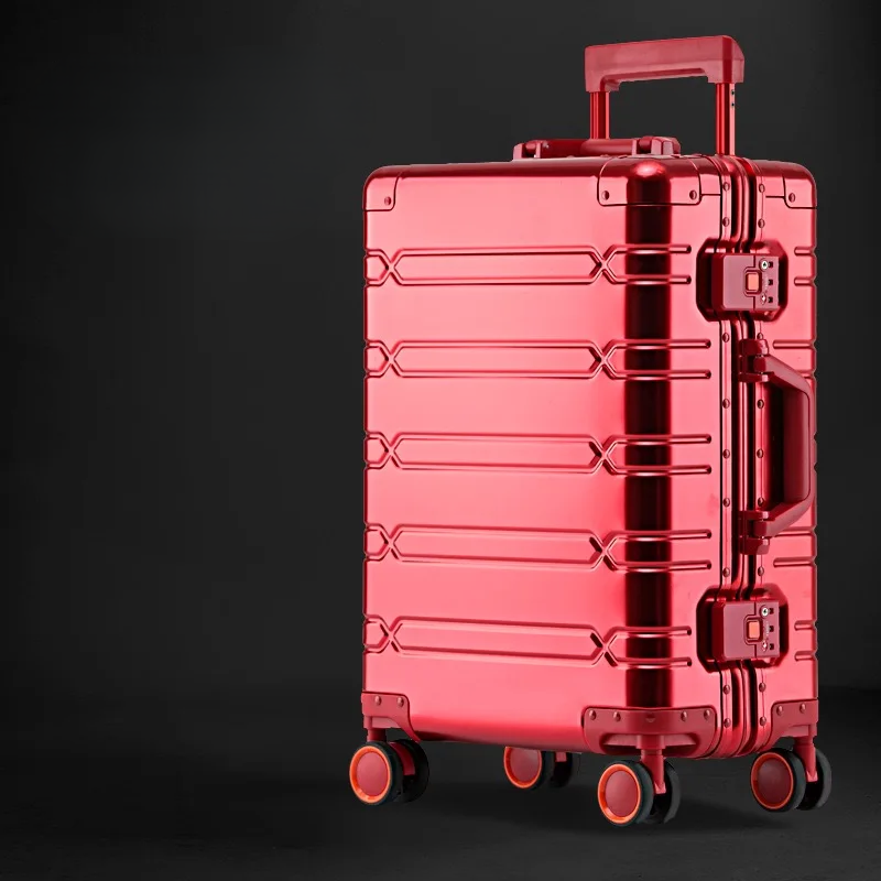 Aluminum Suitcase with TSA Lock and Silent Wheels