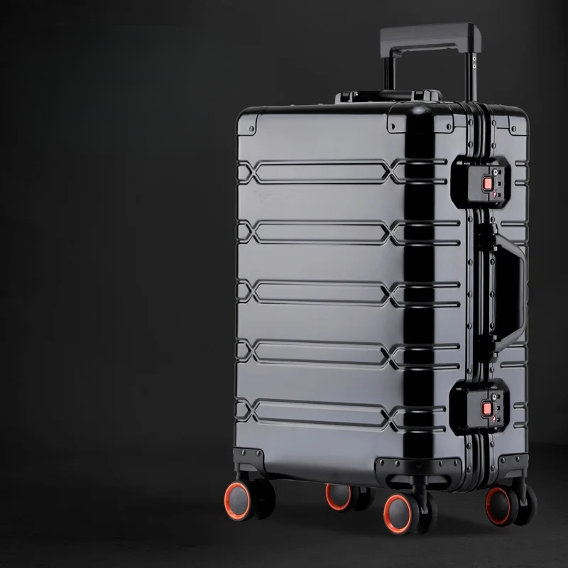 Aluminum Suitcase with TSA Lock and Silent Wheels
