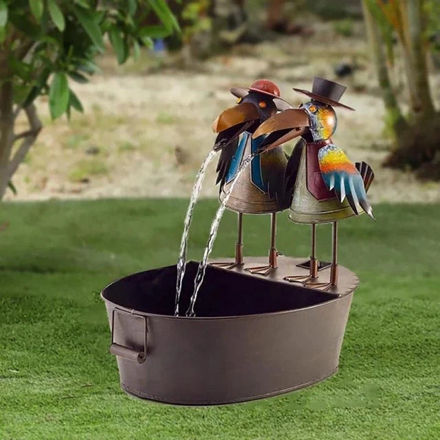 Animal Figures Outdoor Waterfall Fountain