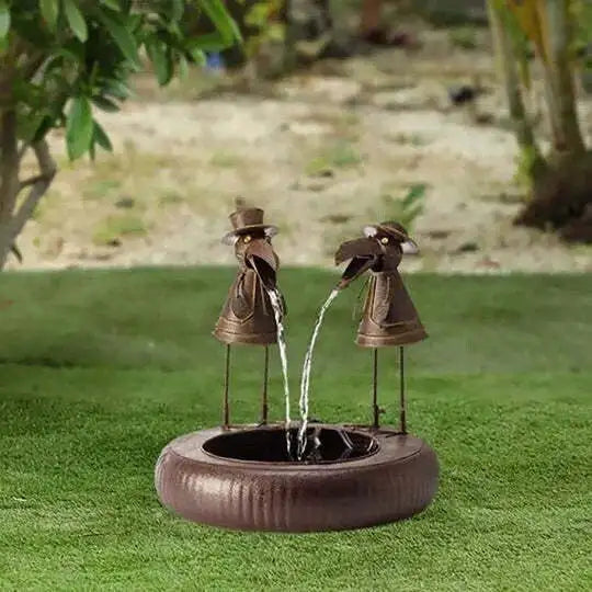 Animal Figures Outdoor Waterfall Fountain