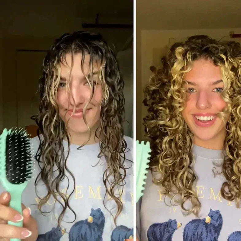 Anti-Frizz Detangling Brush for Curly and Coily Hair