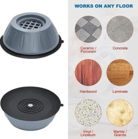 Anti-Noise and Anti-Vibration Washing Machine Stabilizer Support Pads