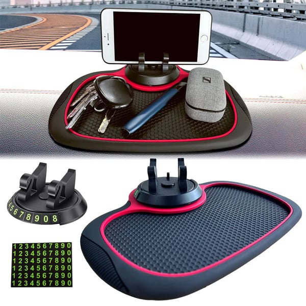Anti-Slip Dashboard Mat and Phone Holder