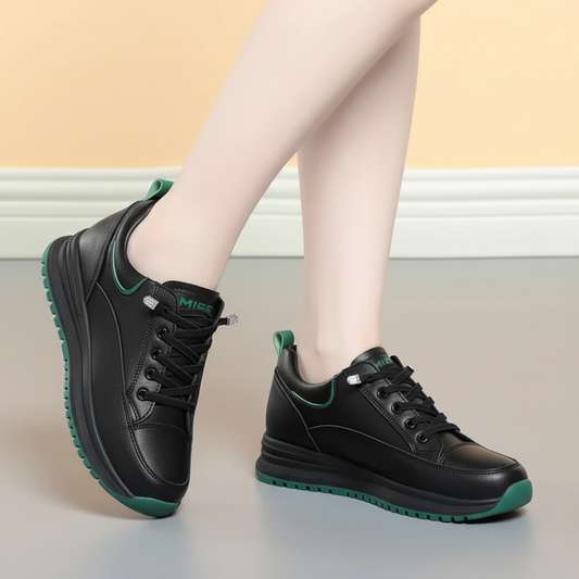 Anti-Slip Treaded Rubber Sole - Pamela
