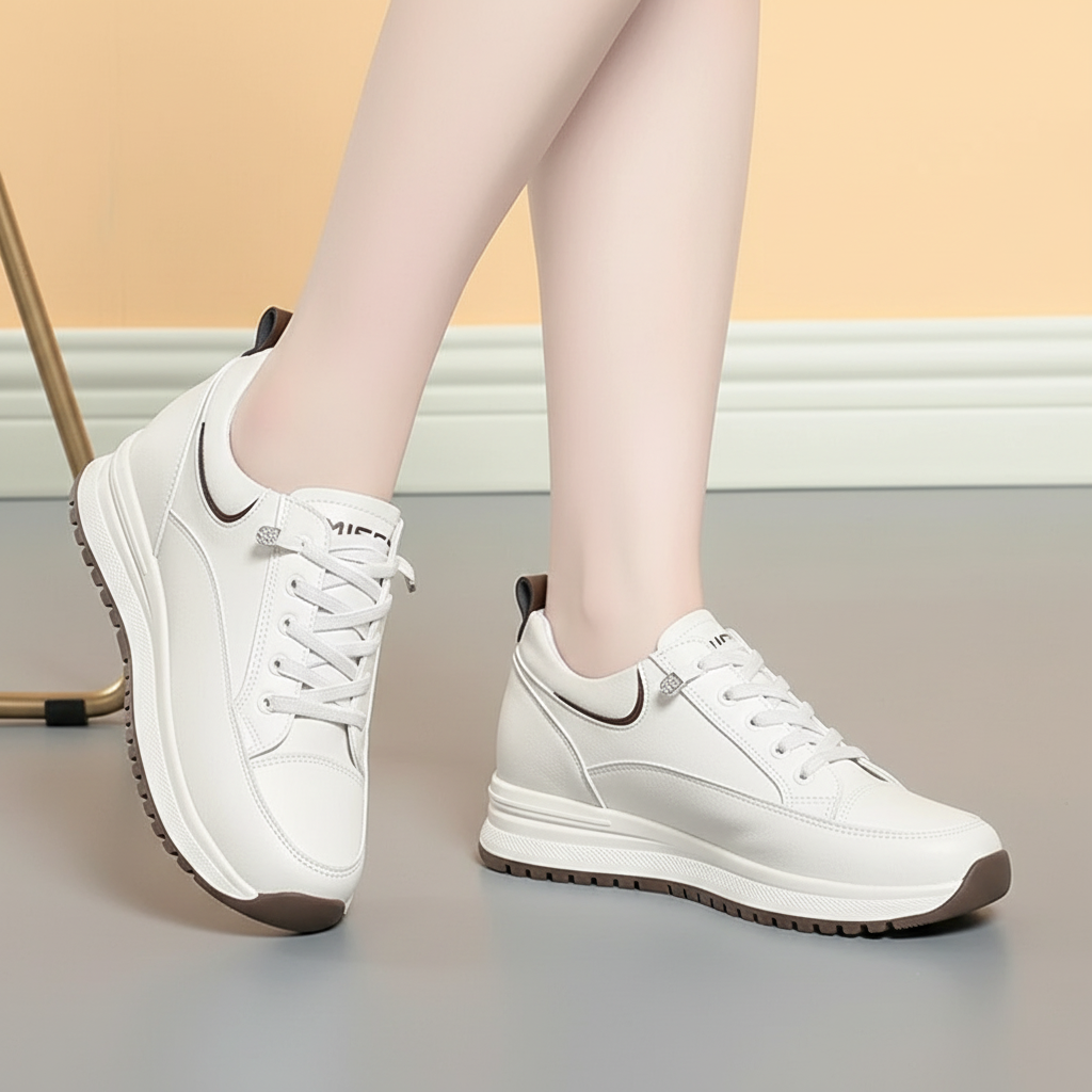 Anti-Slip Treaded Rubber Sole - Pamela