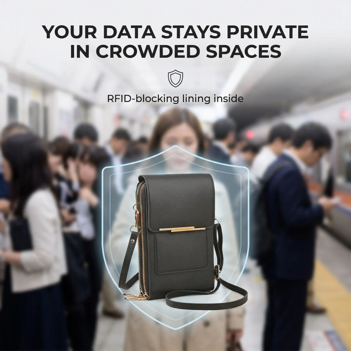 Anti-Theft RFID Phone Wallet