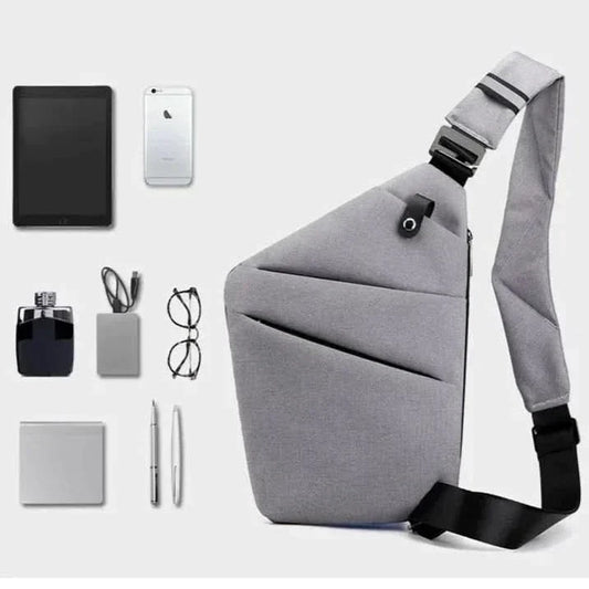 Anti-Theft Sling Bag with Hidden Zippers