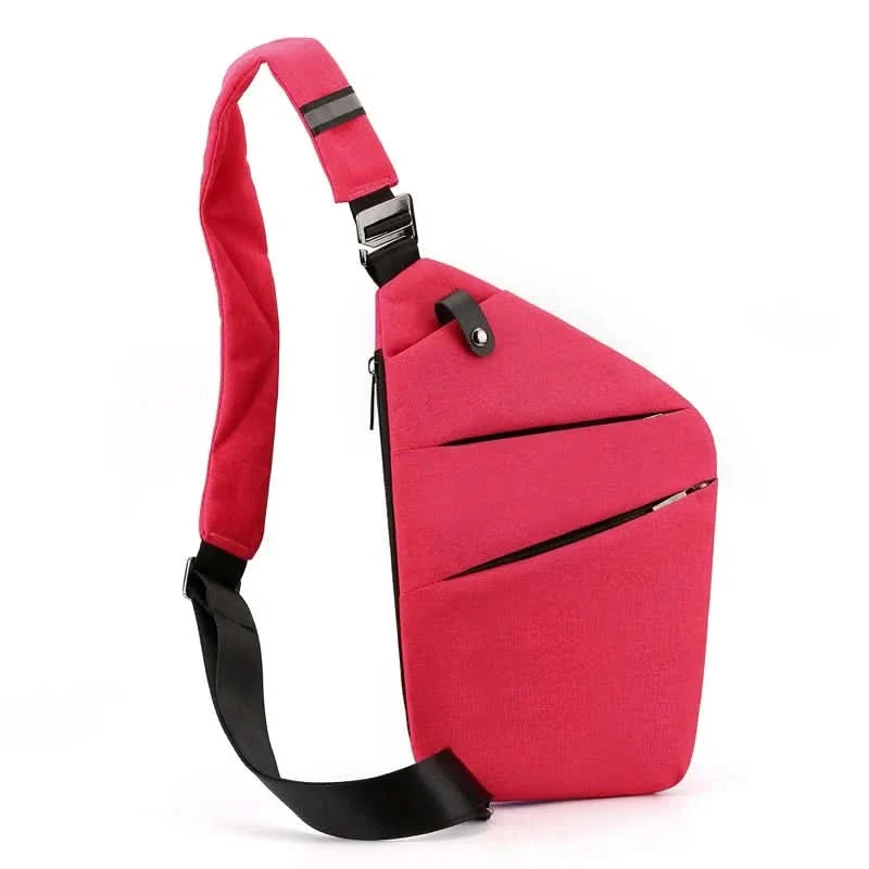 Anti-Theft Sling Bag with Hidden Zippers