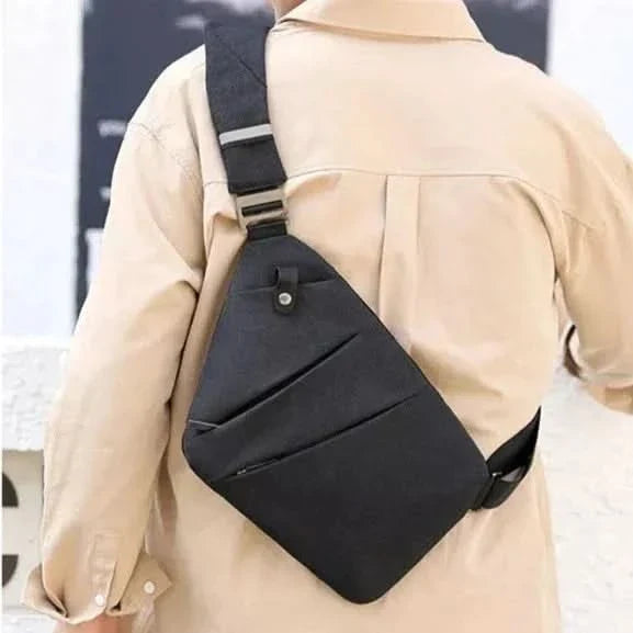 Anti-Theft Sling Bag with Hidden Zippers