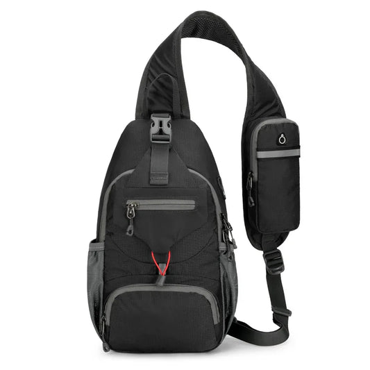 Anti-Theft Waterproof Multi-Pocket Shoulder Sling Backpack – Lightweight Crossbody Travel Bag