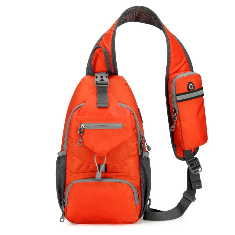 Anti-Theft Waterproof Multi-Pocket Shoulder Sling Backpack – Lightweight Crossbody Travel Bag