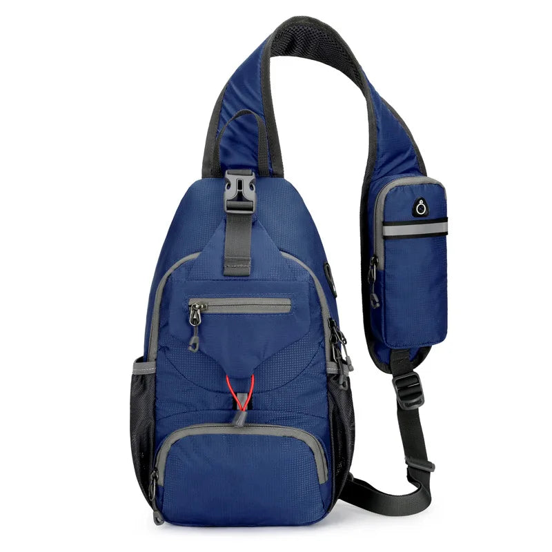 Anti-Theft Waterproof Multi-Pocket Shoulder Sling Backpack – Lightweight Crossbody Travel Bag
