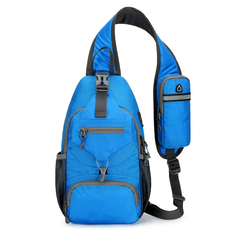 Anti-Theft Waterproof Multi-Pocket Shoulder Sling Backpack – Lightweight Crossbody Travel Bag
