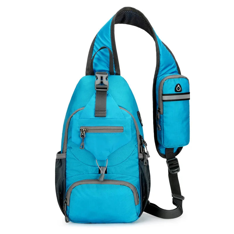 Anti-Theft Waterproof Multi-Pocket Shoulder Sling Backpack – Lightweight Crossbody Travel Bag