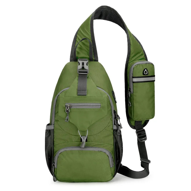 Anti-Theft Waterproof Multi-Pocket Shoulder Sling Backpack – Lightweight Crossbody Travel Bag