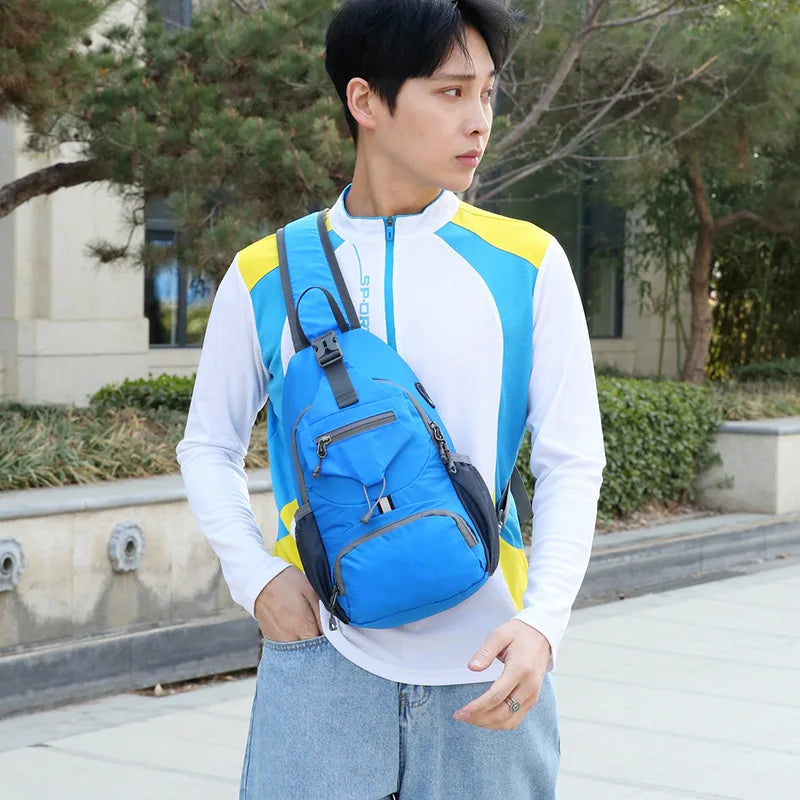 Anti-Theft Waterproof Multi-Pocket Shoulder Sling Backpack – Lightweight Crossbody Travel Bag