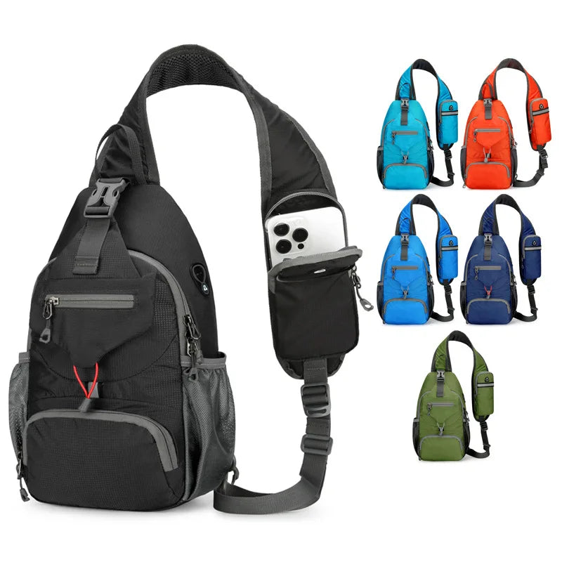 Anti-Theft Waterproof Multi-Pocket Shoulder Sling Backpack – Lightweight Crossbody Travel Bag