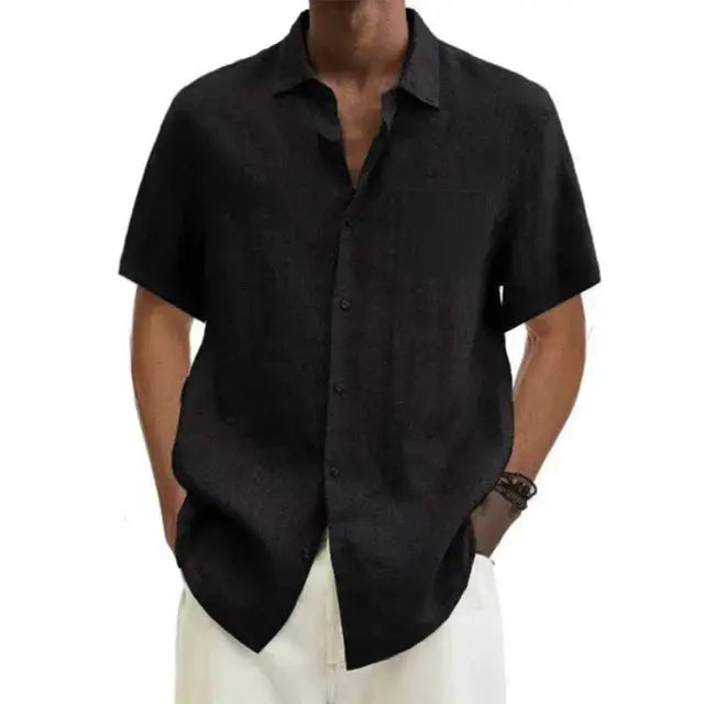 Antwerp Linen Short-Sleeve Shirt