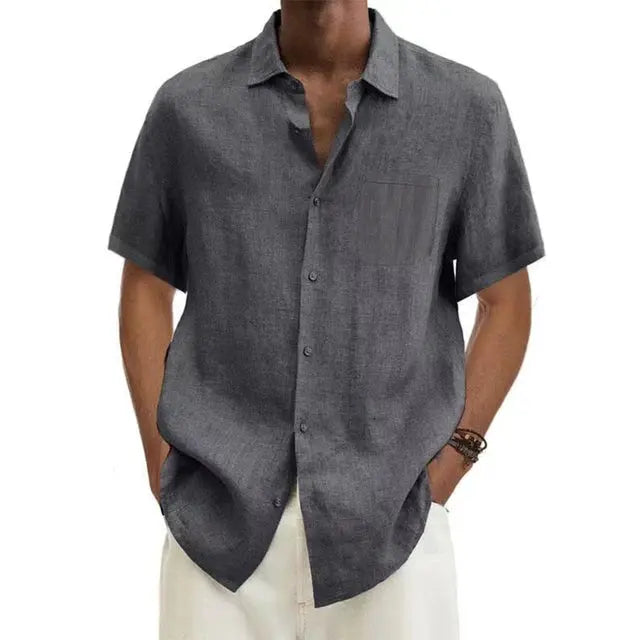 Antwerp Linen Short-Sleeve Shirt