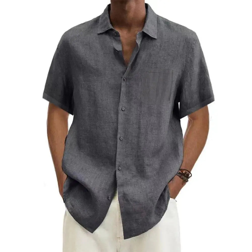 Antwerp Linen Short-Sleeve Shirt