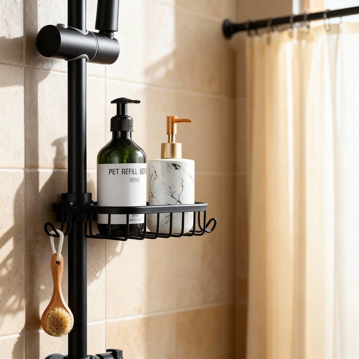 AquaGrip Shower Caddy – Rustproof, Space-Saving & Easy to Install