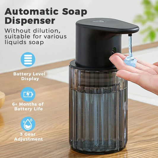 Automatic Soap Dispenser - Sensor-Operated Hygienic Dispensing, Rechargeable and Refillable