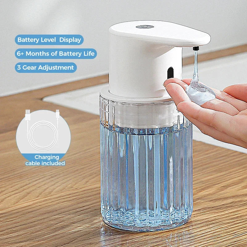 Automatic Soap Dispenser - Sensor-Operated Hygienic Dispensing, Rechargeable and Refillable