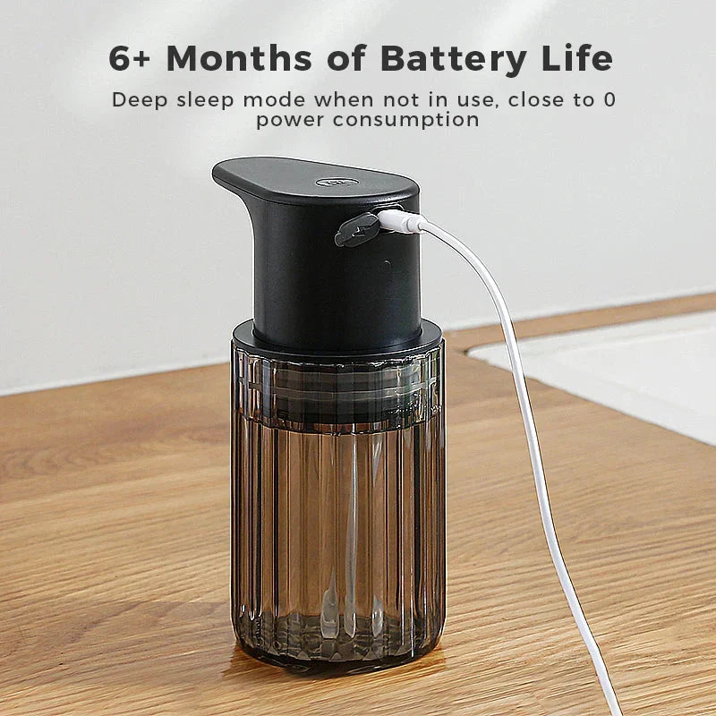 Automatic Soap Dispenser - Sensor-Operated Hygienic Dispensing, Rechargeable and Refillable