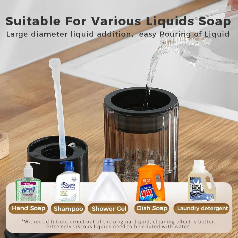 Automatic Soap Dispenser - Sensor-Operated Hygienic Dispensing, Rechargeable and Refillable
