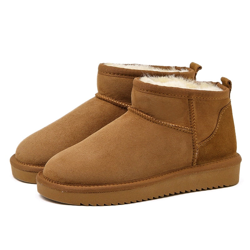 Autumn Winter Lined Ankle Boots