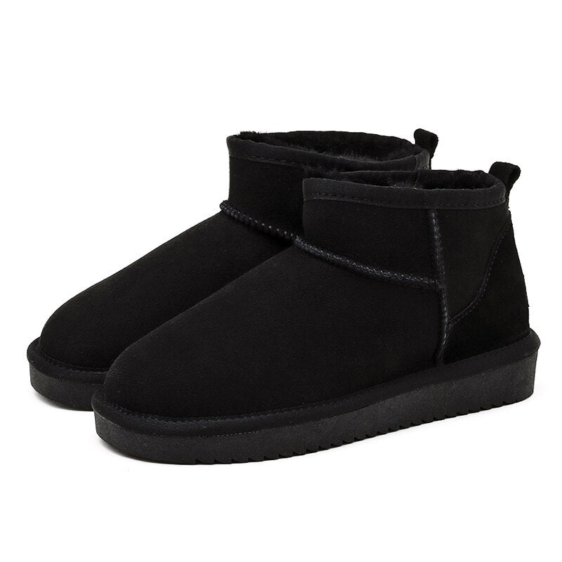 Autumn Winter Lined Ankle Boots