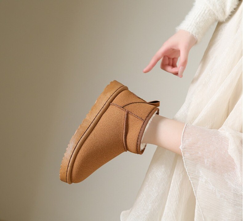 Autumn Winter Lined Ankle Boots