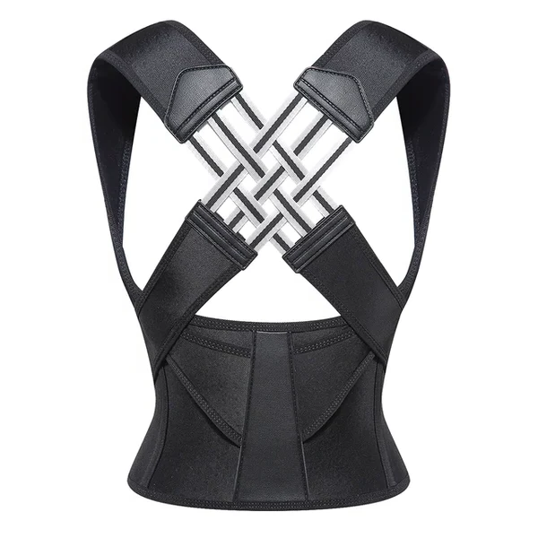 Back Posture Corrector for Healthy Back and Neck with Elastic Straps – Comfortable and Discreet