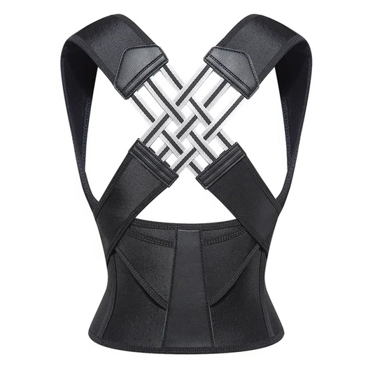 Back Posture Corrector for Healthy Back and Neck with Elastic Straps – Comfortable and Discreet
