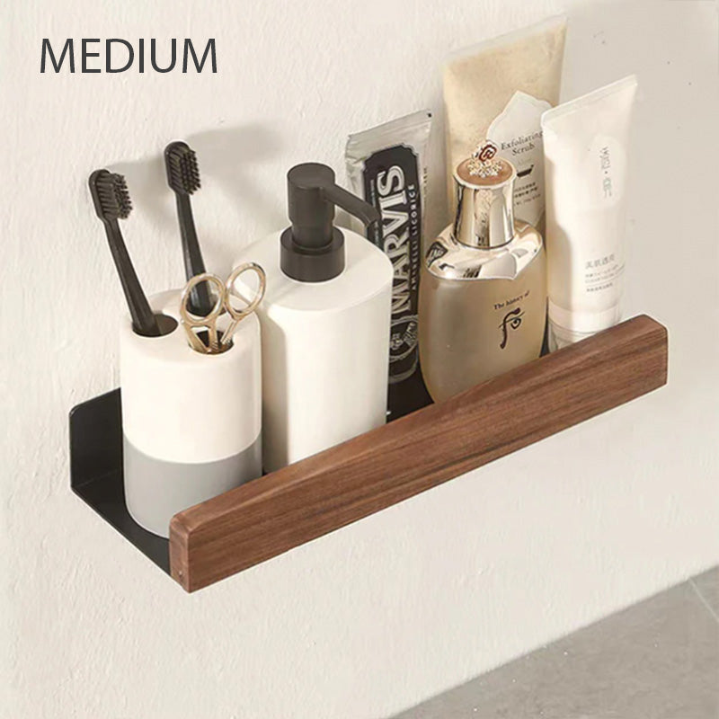 Bathroom Shelves for Modern Storage in a Warm, Minimalist Design