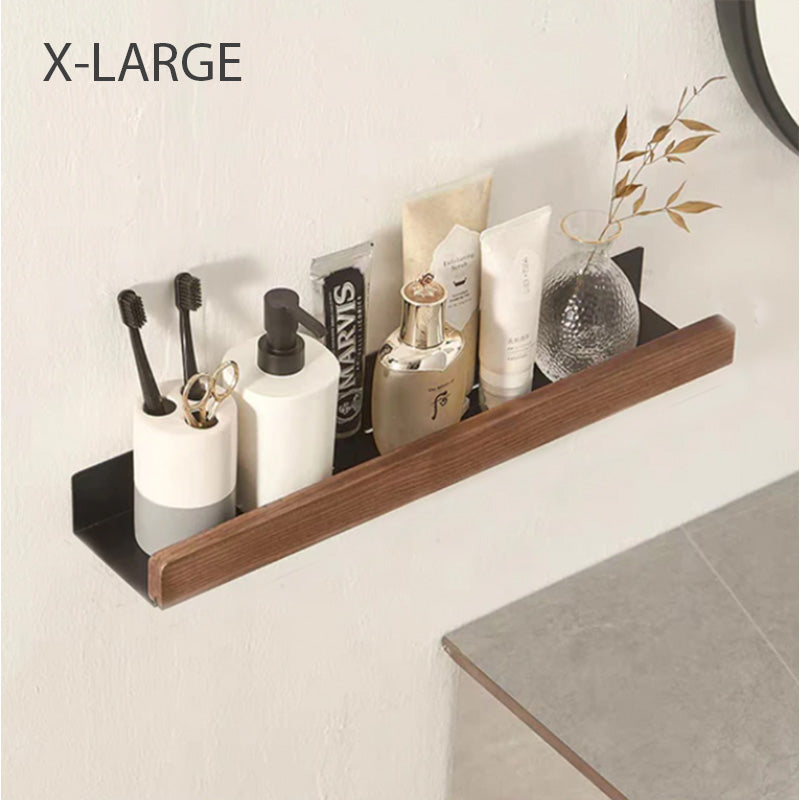 Bathroom Shelves for Modern Storage in a Warm, Minimalist Design