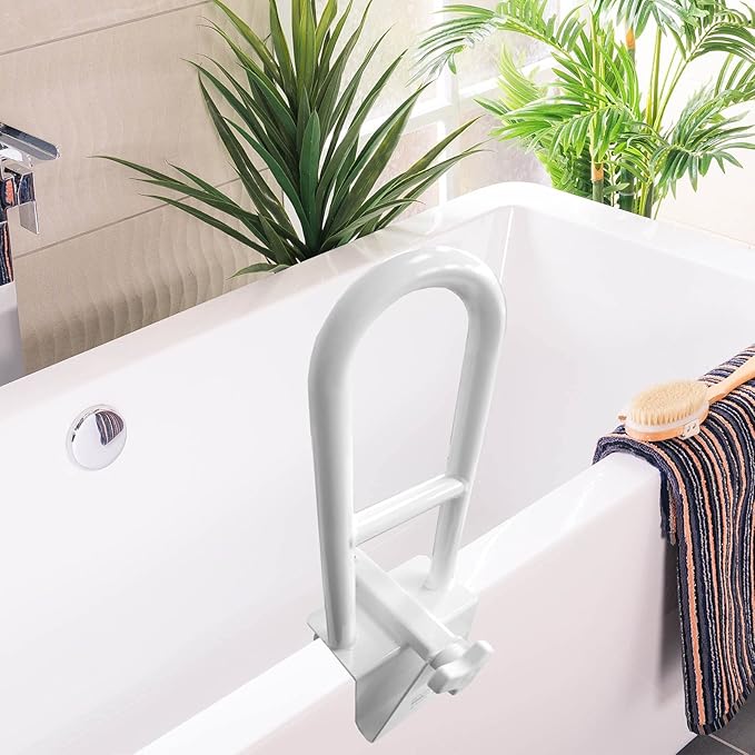 Bathtub Safety Grab Bar for Seniors & Mobility Support – No-Drill Secure Bathroom Handle