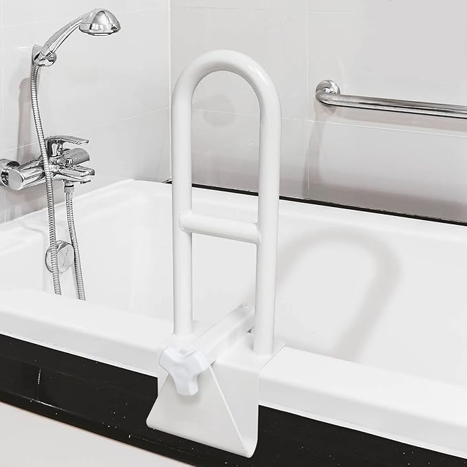 Bathtub Safety Grab Bar for Seniors & Mobility Support – No-Drill Secure Bathroom Handle