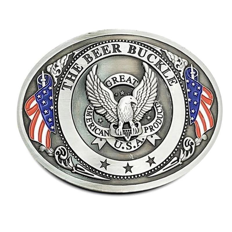 Belt Buckle with Beer Holder