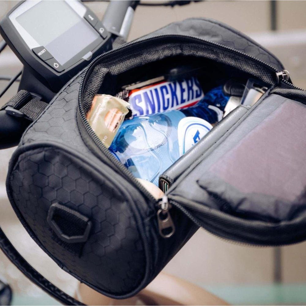 Bike Handlebar Bag with Phone Holder – Waterproof Small Item Storage