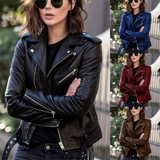 Biker Jacket in Vibrant Colors