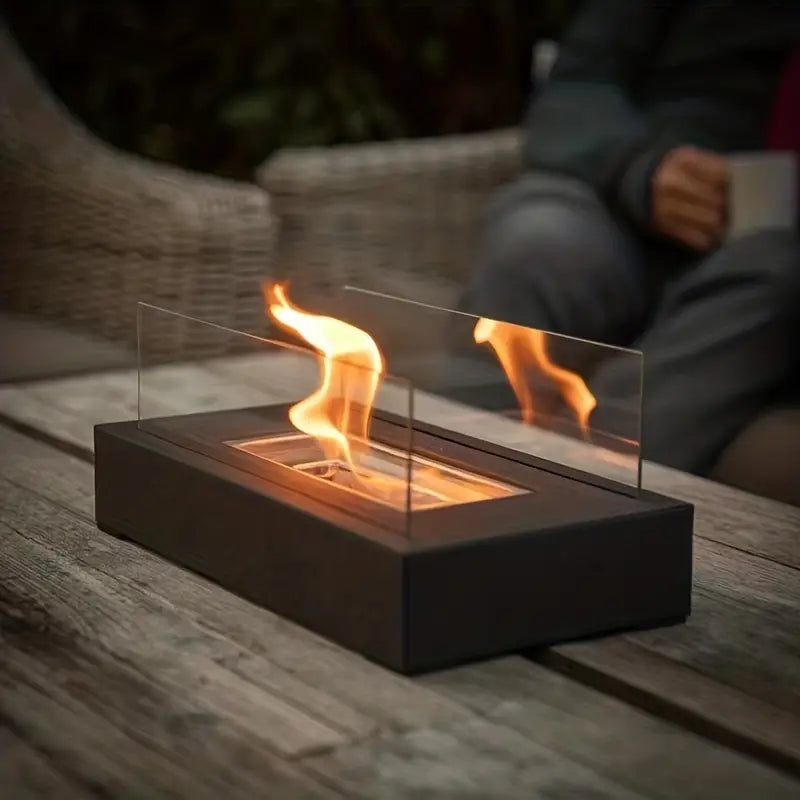Bioethanol Table Fireplace with Modern Design