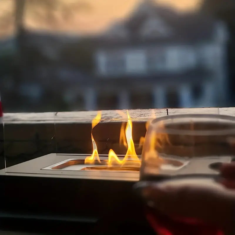 Bioethanol Table Fireplace with Modern Design