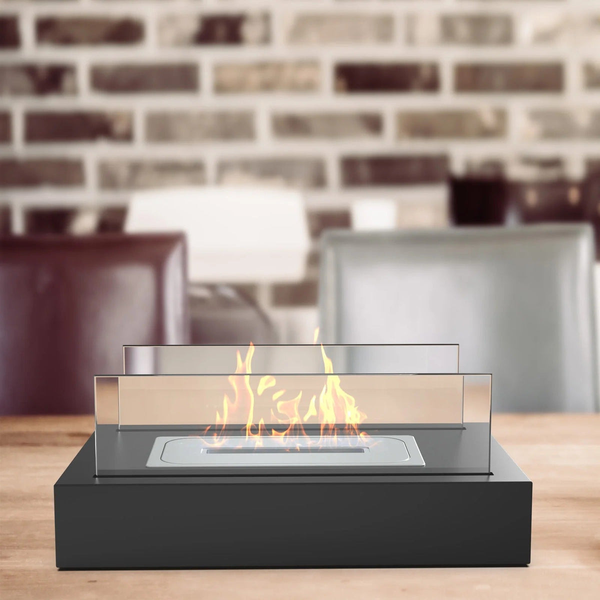 Bioethanol Table Fireplace with Modern Design