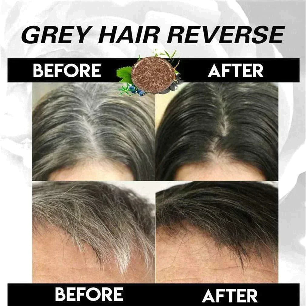 Black Hair Dye Shampoo | 3-in-1 Ayurvedic Formula: Color, Nourish & Cleanse | Natural Gray Hair Coverage in 5 Minutes | Ammonia-Free & Gentle