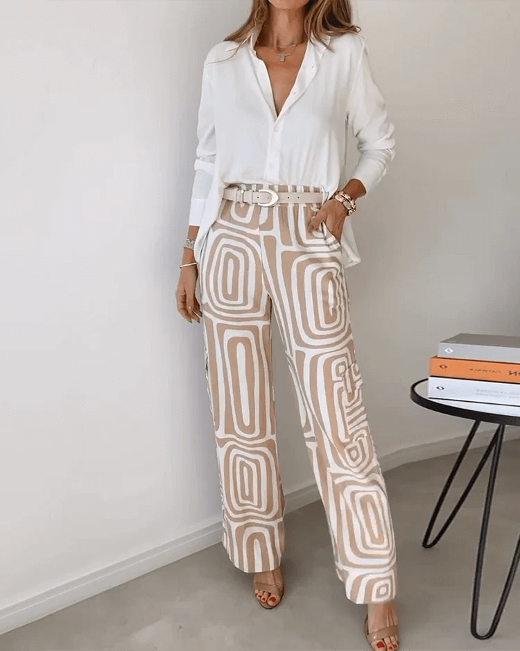 Blouse and Belt Set