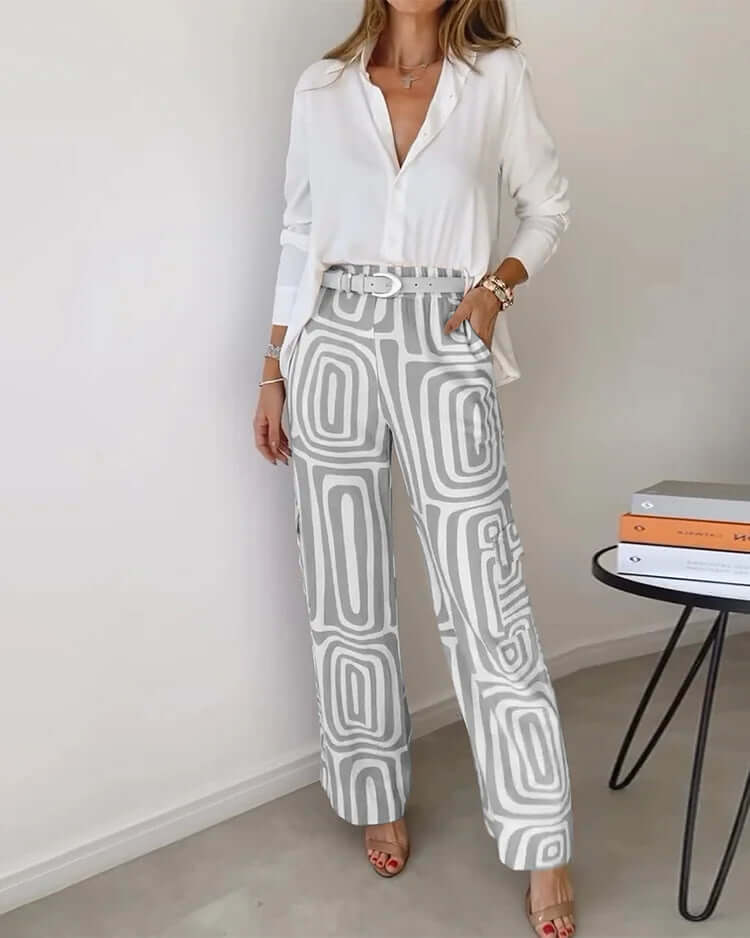 Blouse and Belt Set