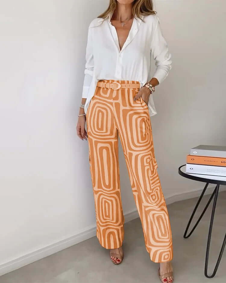Blouse and Belt Set